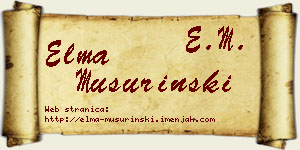 Elma Mušurinski vizit kartica
